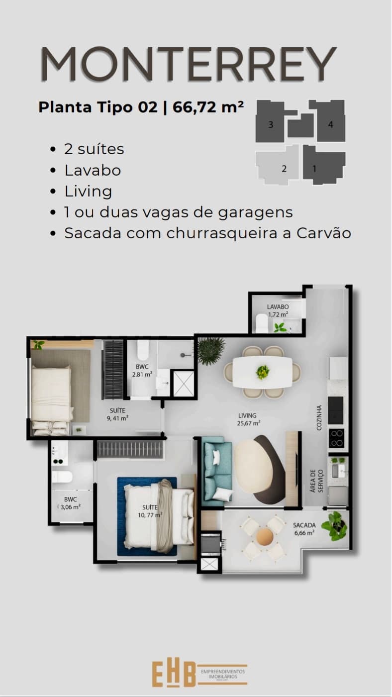 Monterrey Residence - Sala Comercial