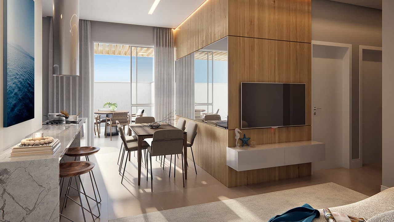 Apartamento de 2 quartos com 1 suíte e 68 m² em Bal. Piçarras