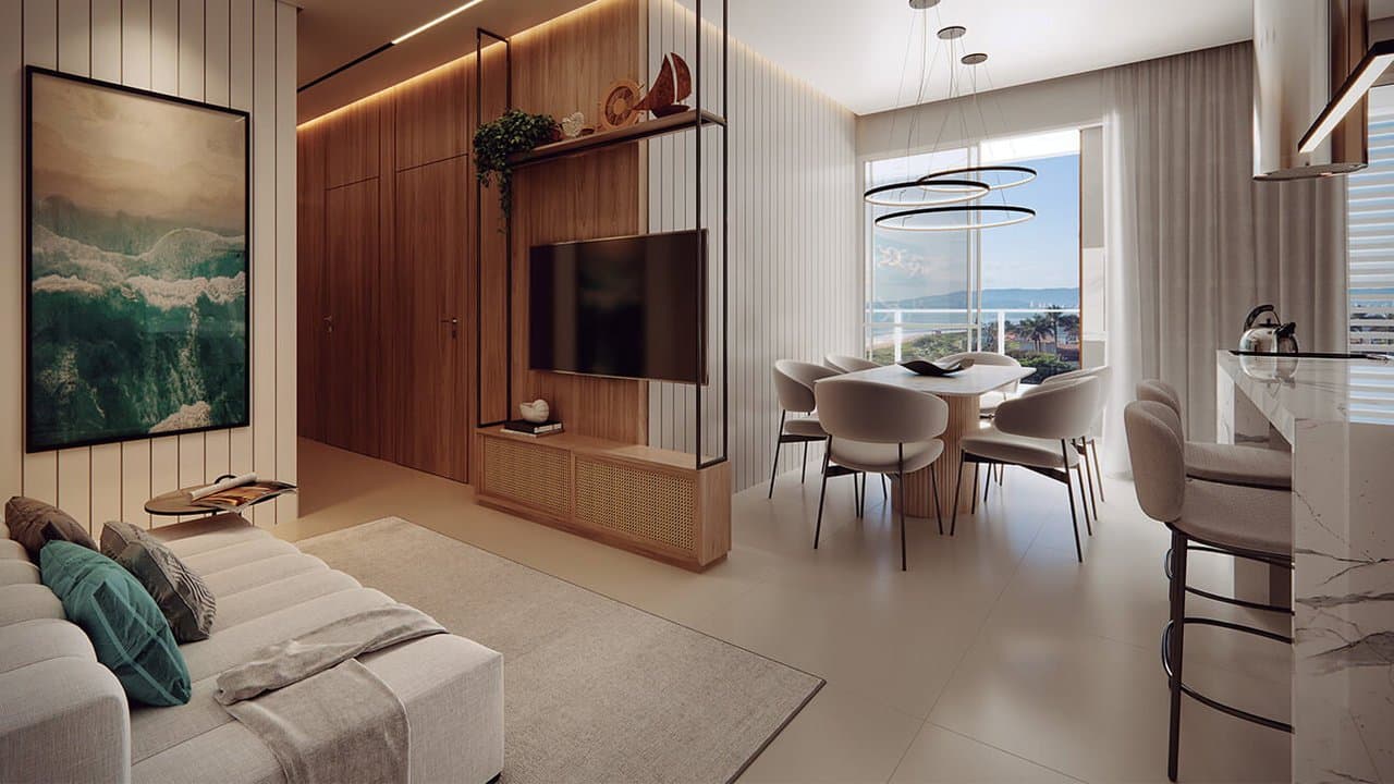 Apartamento de 2 quartos com 1 suíte e 68 m² em Bal. Piçarras