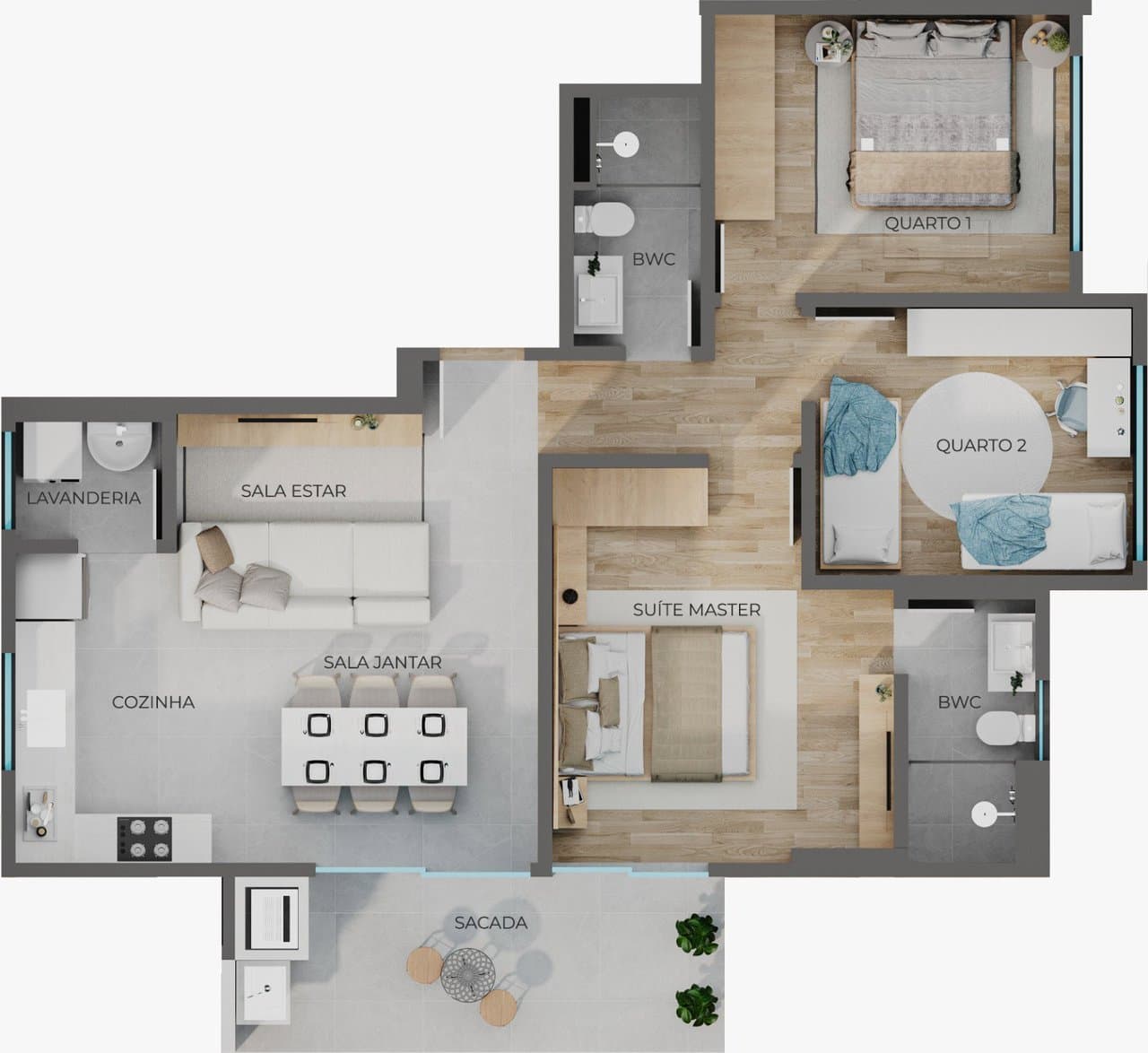 Apartamento de 3 quartos com 1 suíte e 87 m² em Bal. Piçarras