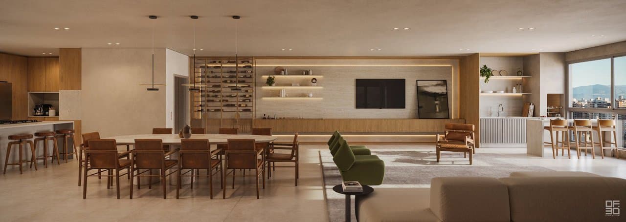 Apartamento de 4 quartos com 4 suítes e 208 m² em Itajaí