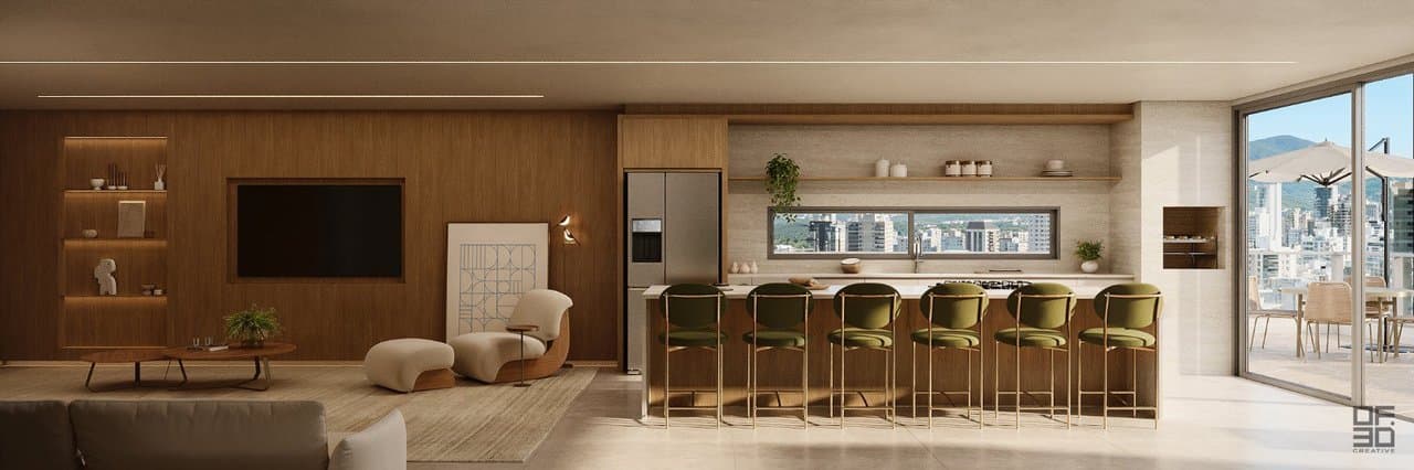 Apartamento de 4 quartos com 4 suítes e 217 m² em Itajaí