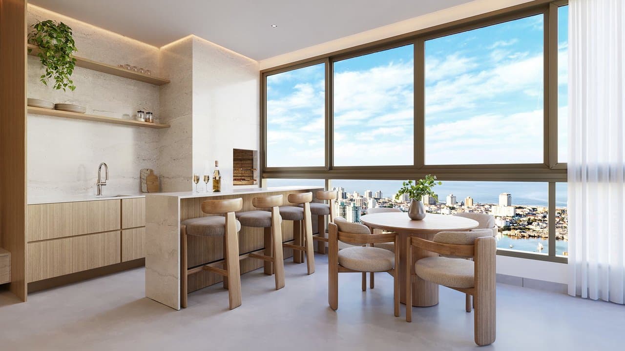 Apartamento de 3 quartos com 3 suítes e 124 m² em Itajaí