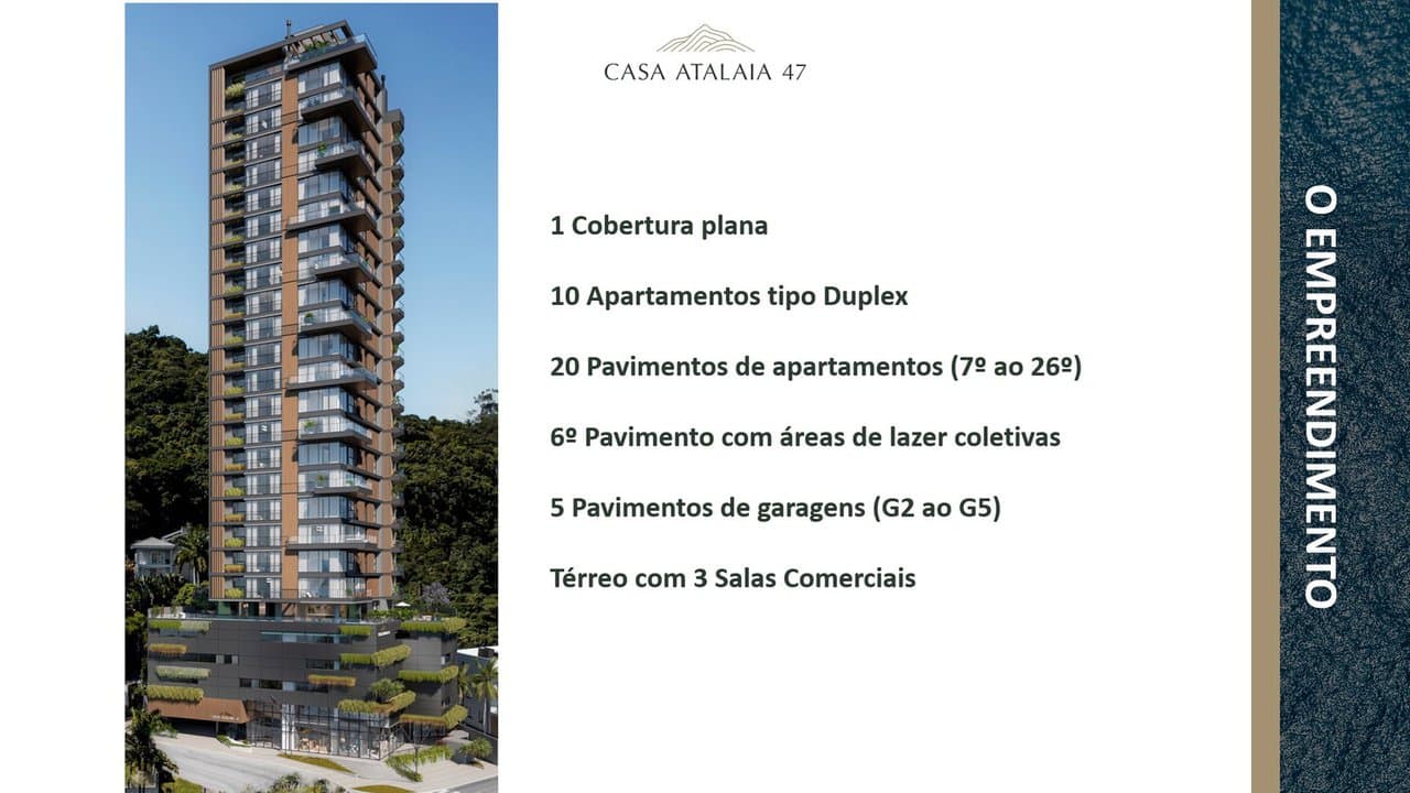 Apartamento de 3 quartos com 1 suíte e 125 m² em Itajaí