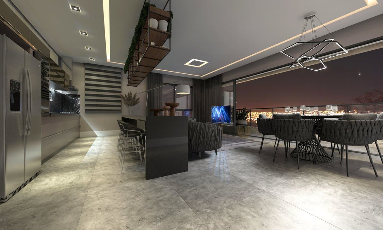 Apartamento de 3 quartos com 2 suítes e 161 m² em Itajaí