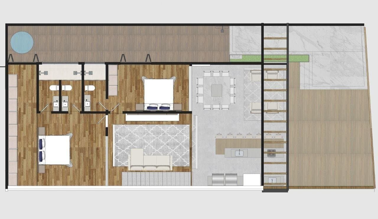 Apartamento de 4 quartos com 4 suítes e 345 m² em Itajaí