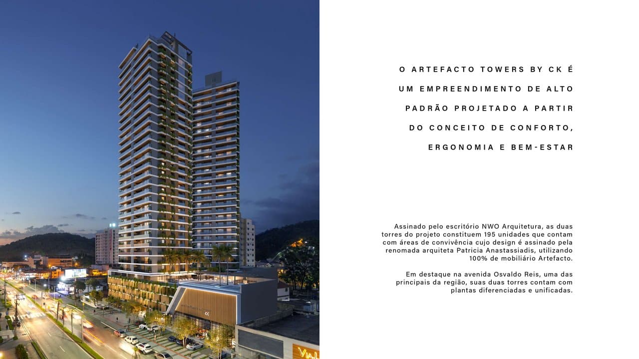 Apartamento de 2 quartos com 1 suíte e 112 m² em Itajaí