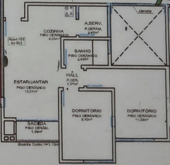 Apartamento de 2 quartos e 53 m² em Camboriú