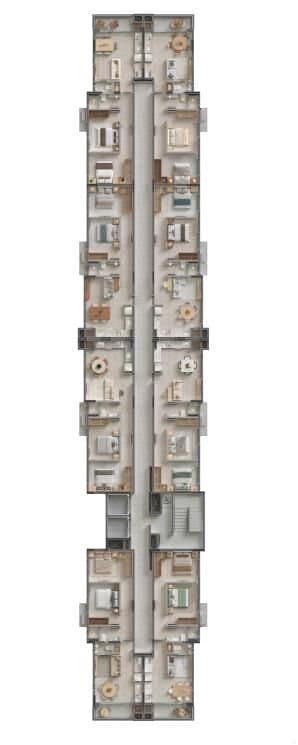Apartamento de 2 quartos e 57 m² em Camboriú