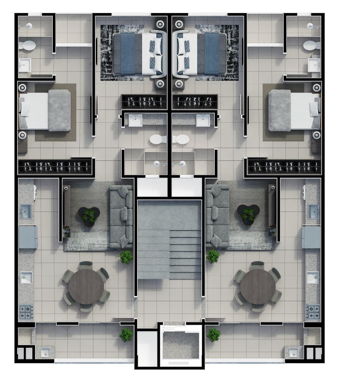 Apartamento de 2 quartos com 1 suíte e 69 m² em Camboriú