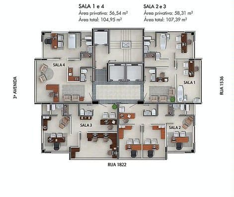 Sala Comercial 57 m² em Bal. Camboriú