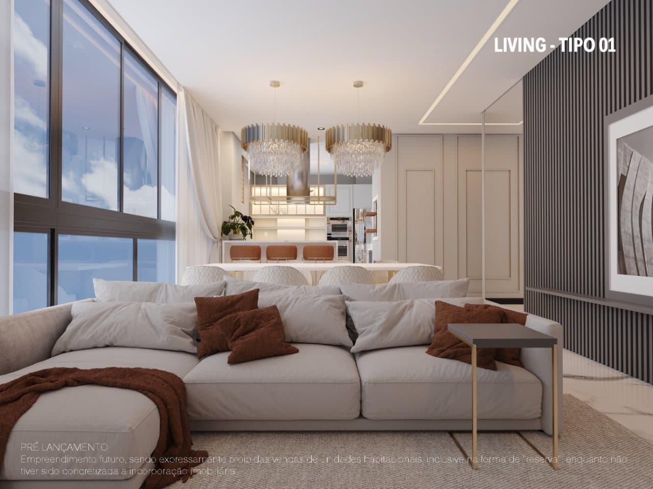 Apartamento de 3 quartos com 3 suítes e 129 m² em Bal. Camboriú