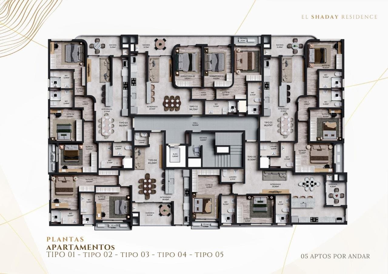 Apartamento de 2 quartos com 2 suítes e 82 m² em Bombinhas