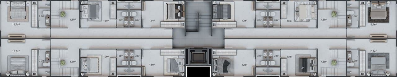 Apartamento de 3 quartos com 3 suítes e 144 m² em Bombinhas